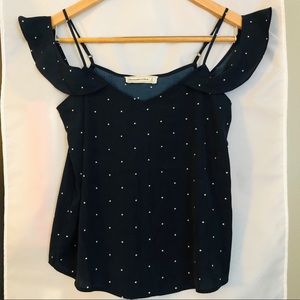 Abercrombie & Fitch Tops navy polka dots tank top